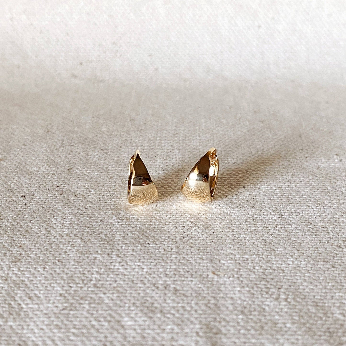 Polished Clicker Hoop Earrings