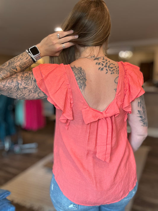 Maggie Back Bow Top
