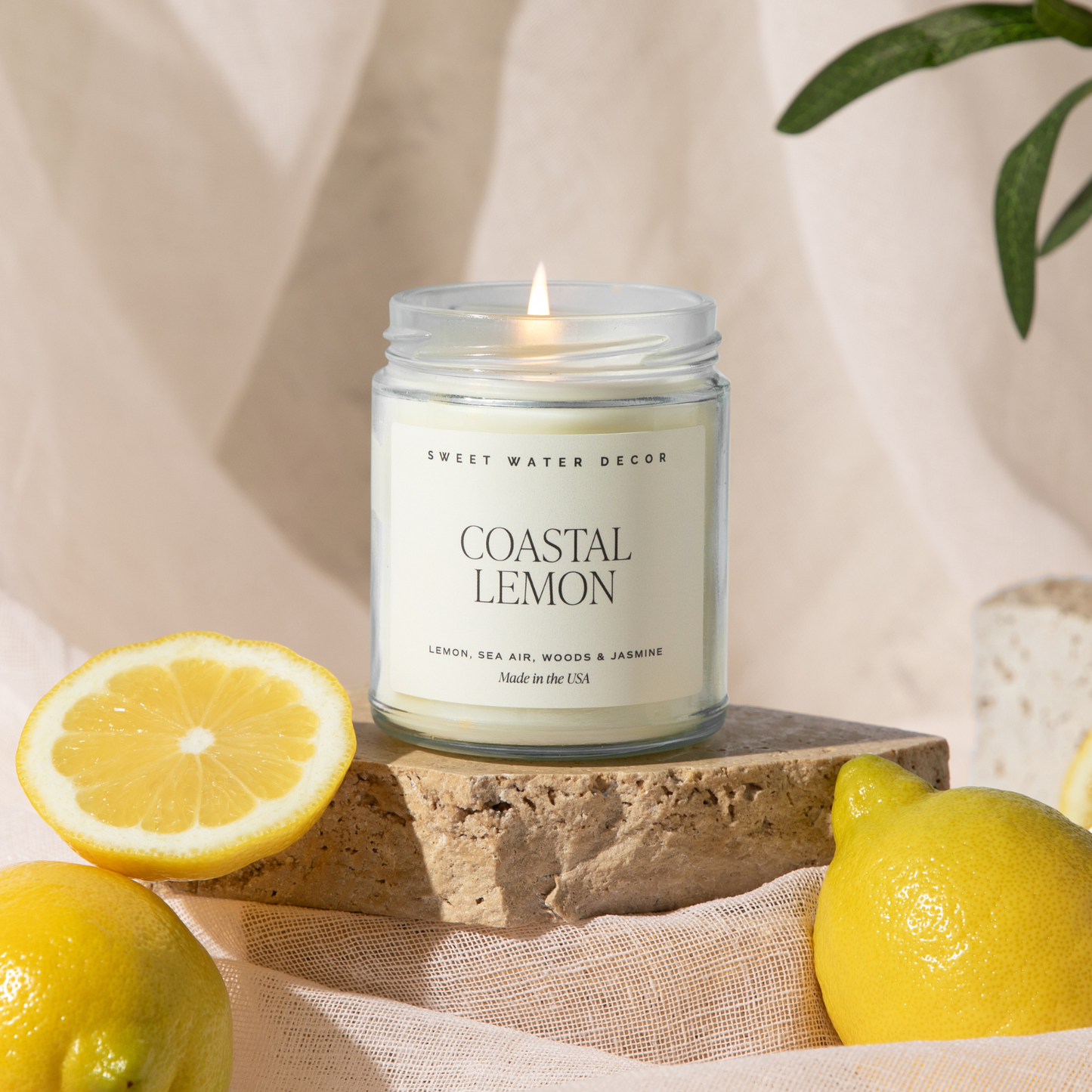 Coastal Lemon 9 oz Soy Candle