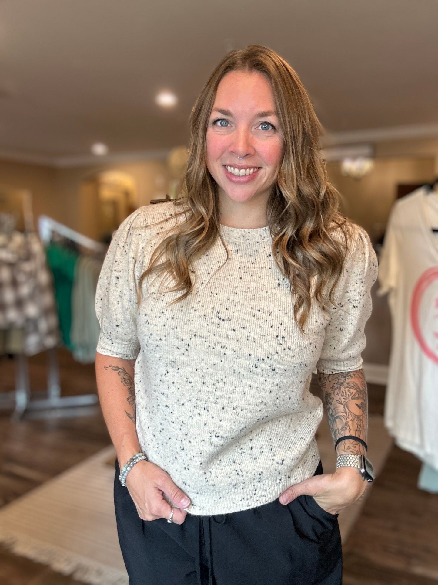 Oatmeal Confetti Sweater