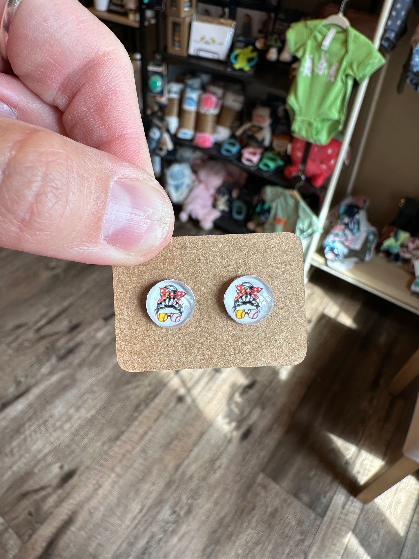 Cabochon Earrings