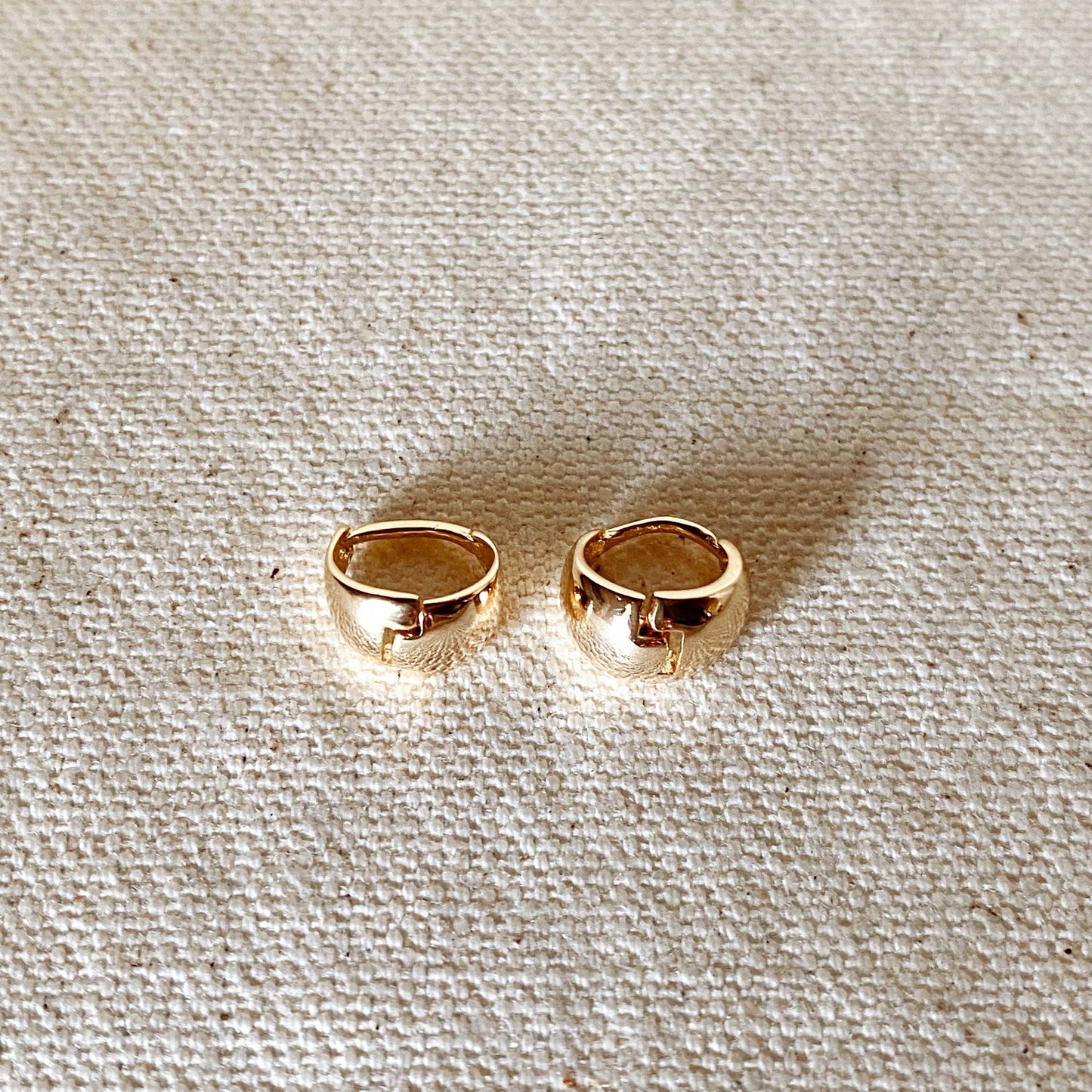 Polished Clicker Hoop Earrings
