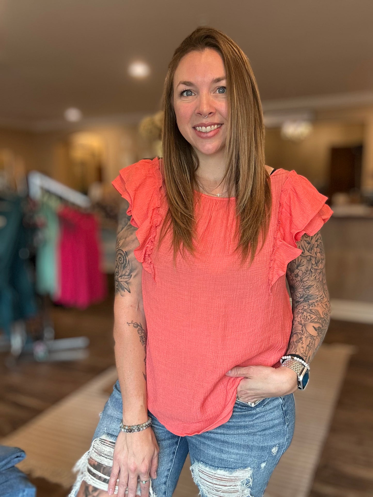Maggie Back Bow Top