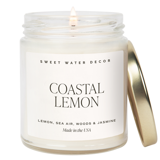 Coastal Lemon 9 oz Soy Candle