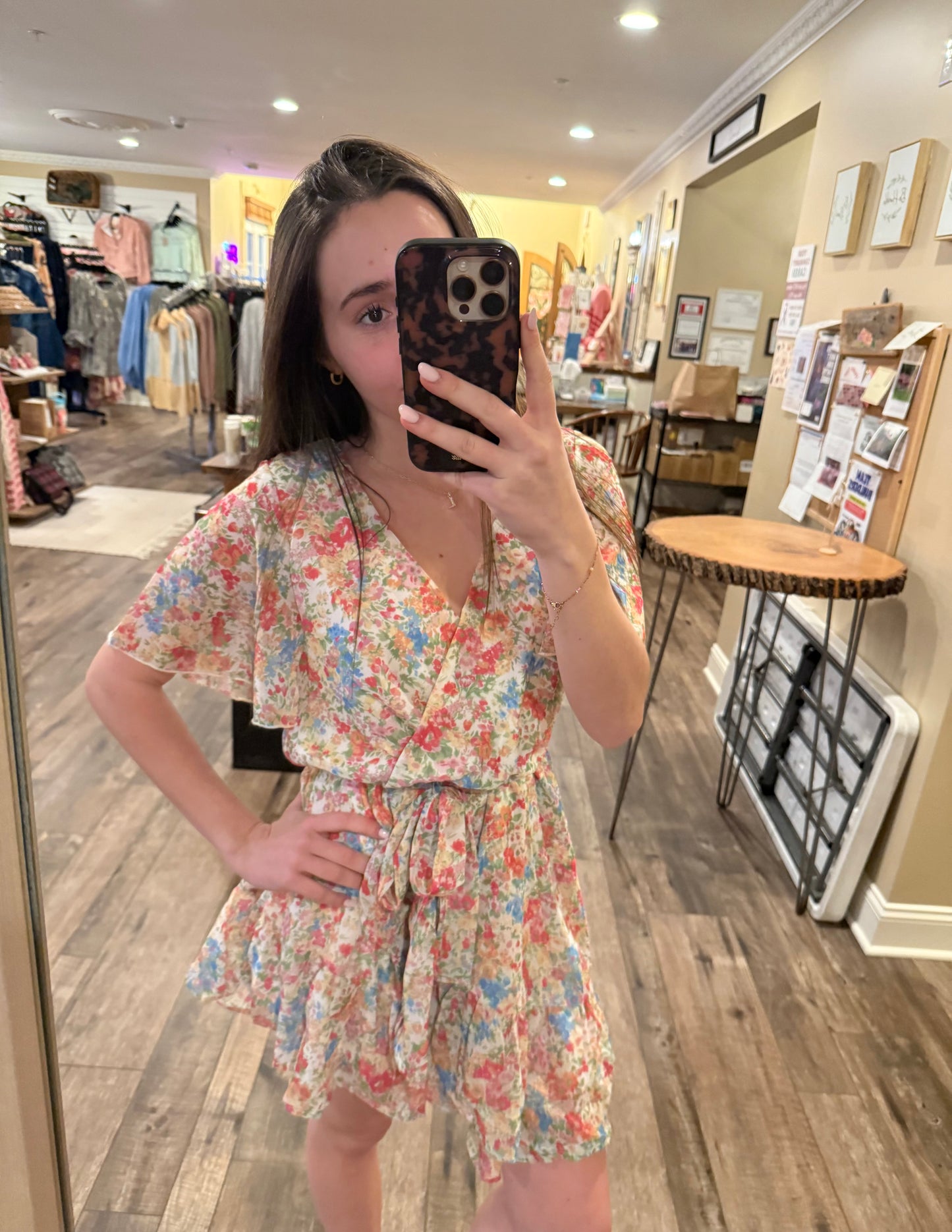 Spring Floral Flowy Dress