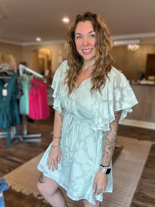Callie mint dress *ALL SALES FINAL*