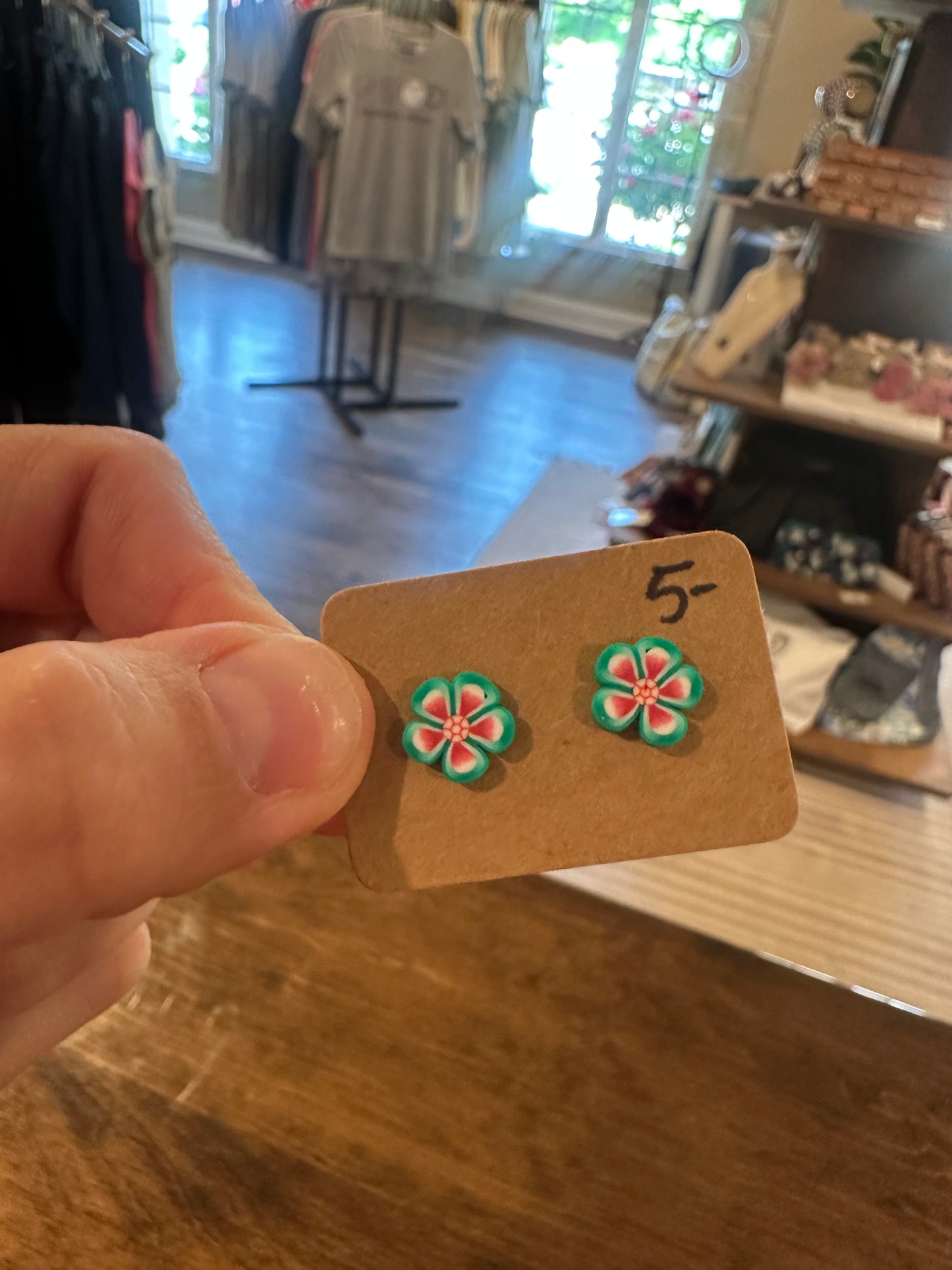 Clay Stud Earrings
