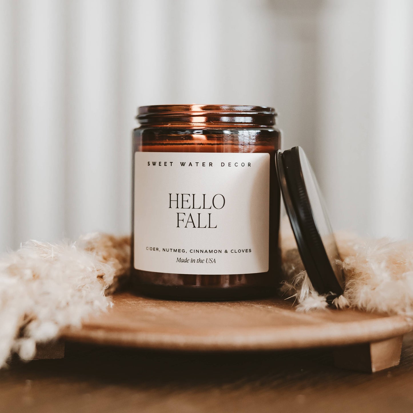 Hello Fall 9 oz Soy Candle - Fall Decor & Gifts