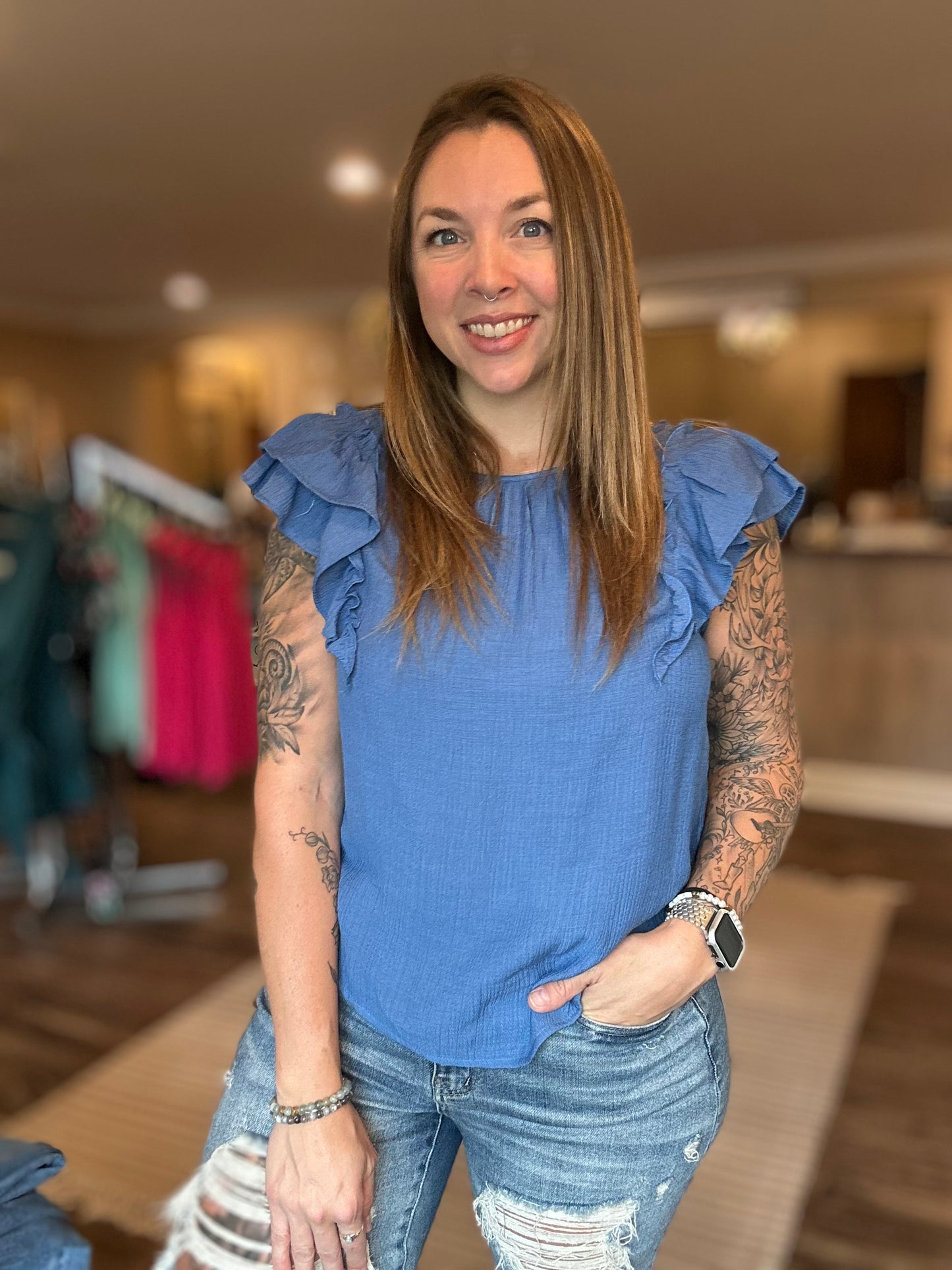 Maggie Back Bow Top