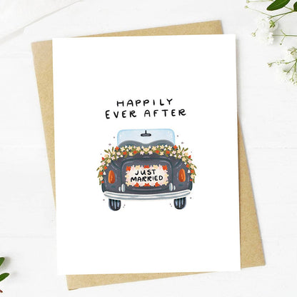 "Happily ever after" Wedding Card