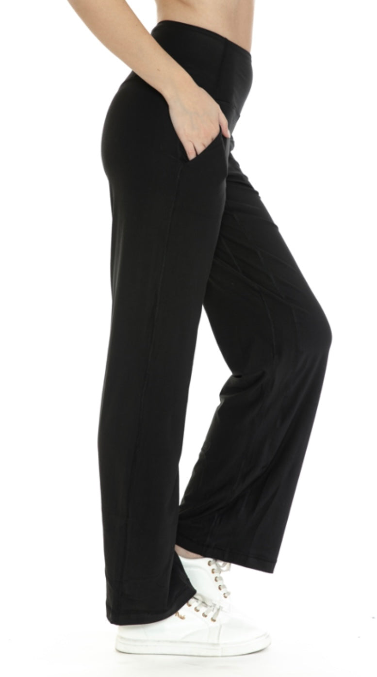 Wide Leg Pocketed Pants