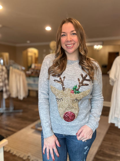 Red Nosed Reindeer Sweater