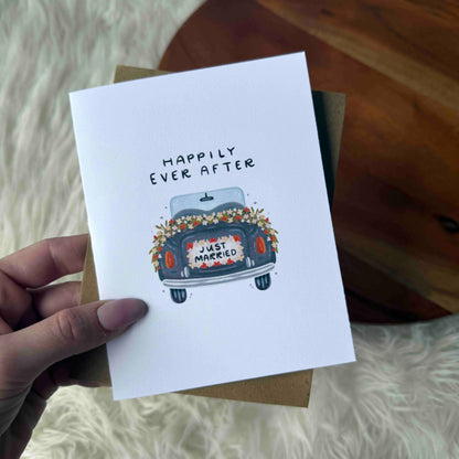 "Happily ever after" Wedding Card