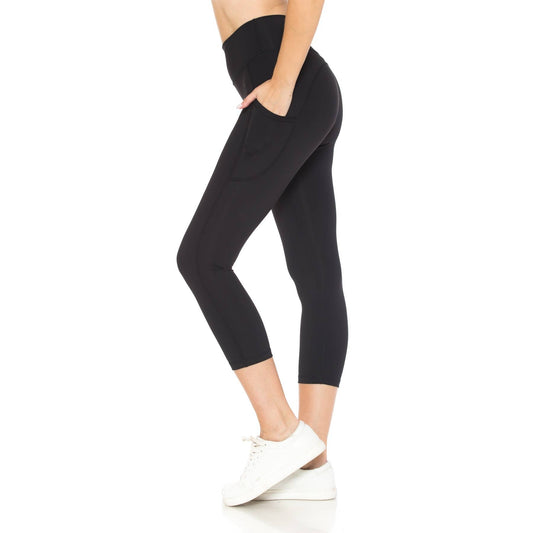 Premium Activewear Pocketed Capri Leggings