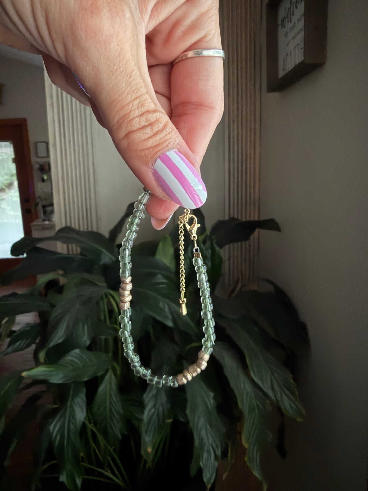Glass Bead Jewelry - Adjustable