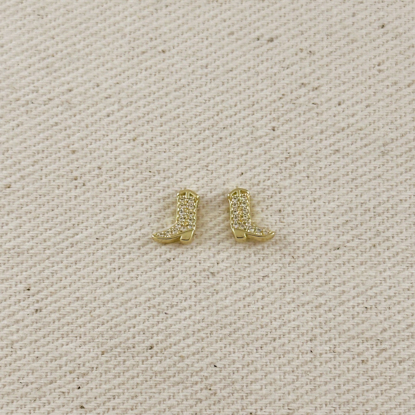 18k Gold Filled Mini Cowgirl Boot Earrings