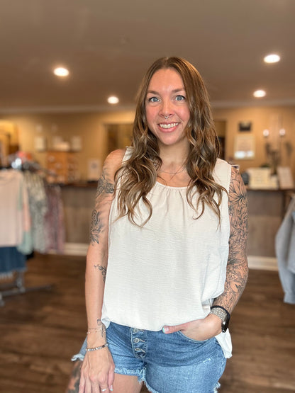 Neutral Scoop Neck Tank