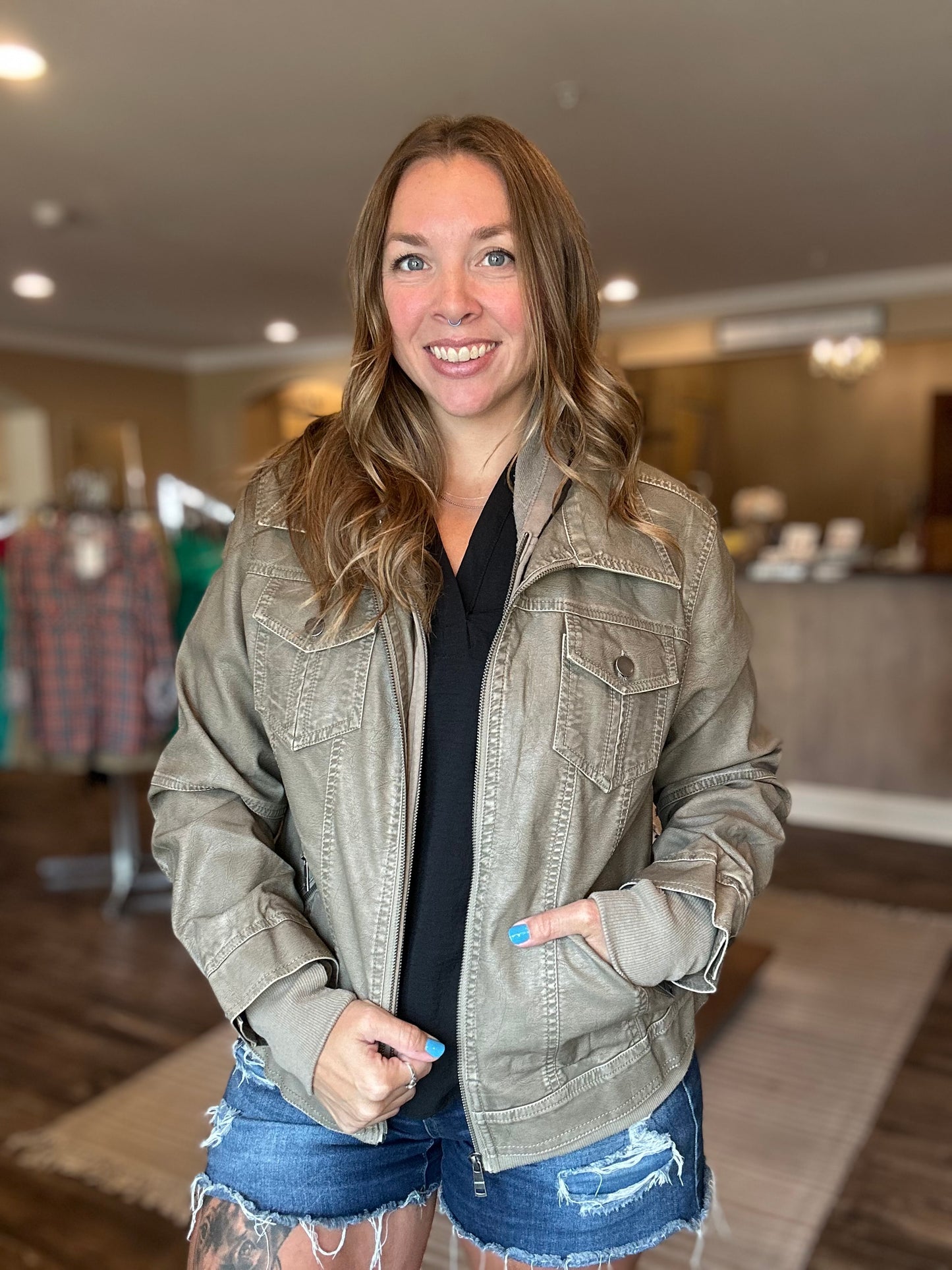 City Walker Grey Zip Jacket