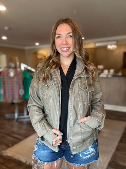 City Walker Grey Zip Jacket