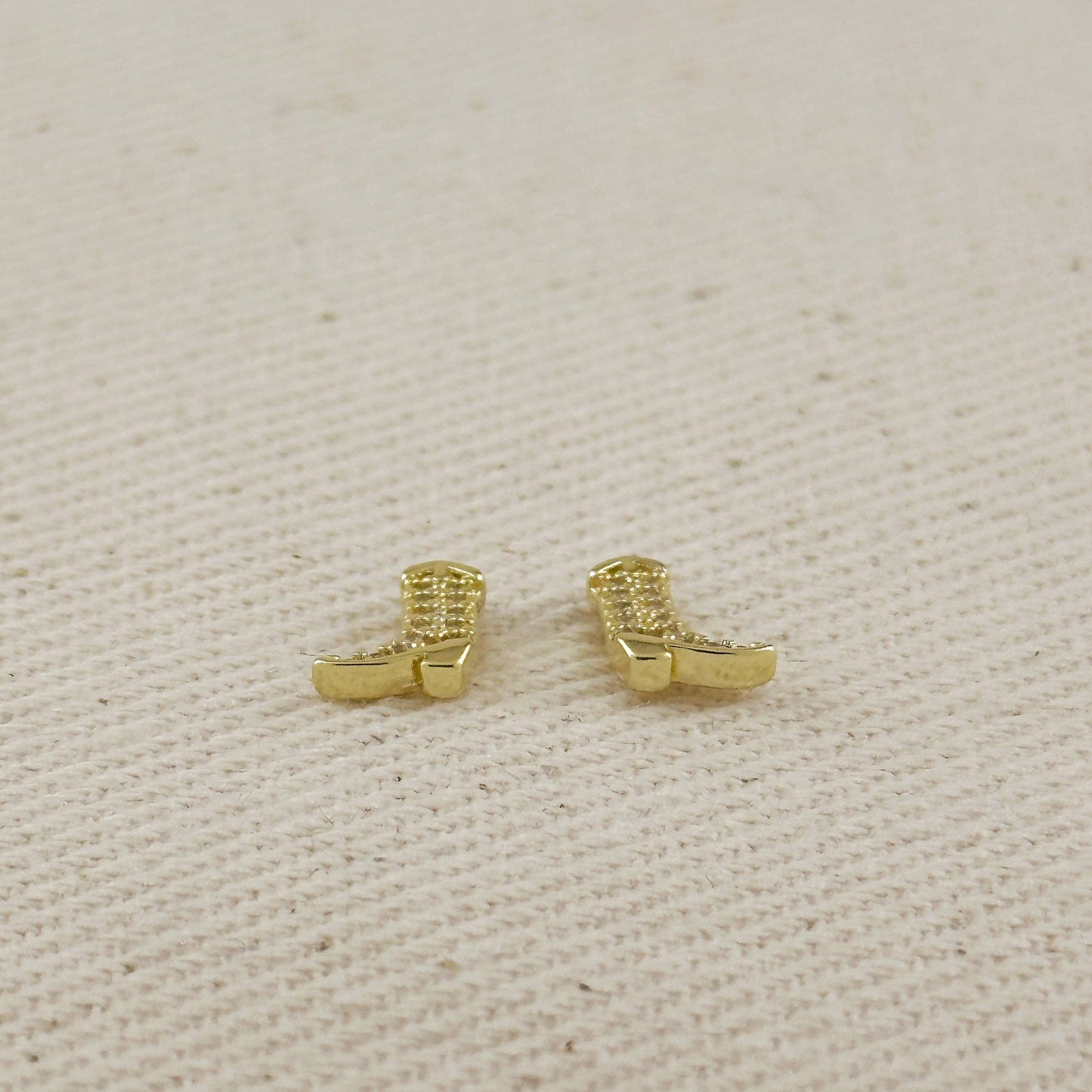 18k Gold Filled Mini Cowgirl Boot Earrings