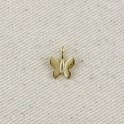 18k Gold Filled Butterfly & 14" + extender box chain