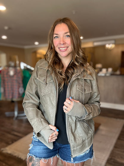 City Walker Grey Zip Jacket