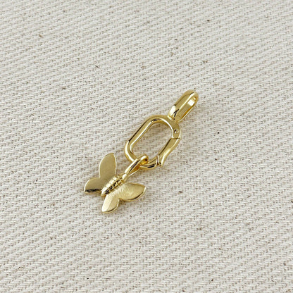 18k Gold Filled Butterfly & 14" + extender box chain