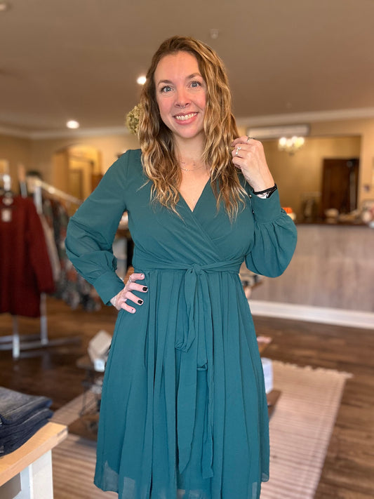 Holiday Perfect Green Dress