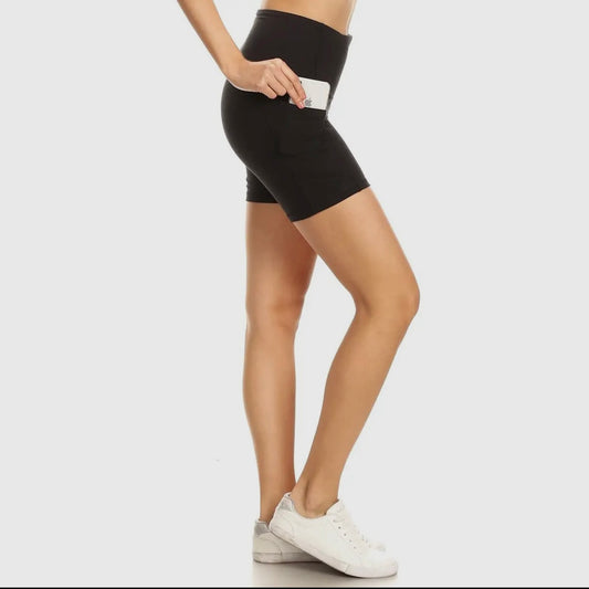 5” pocketed Biker Shorts