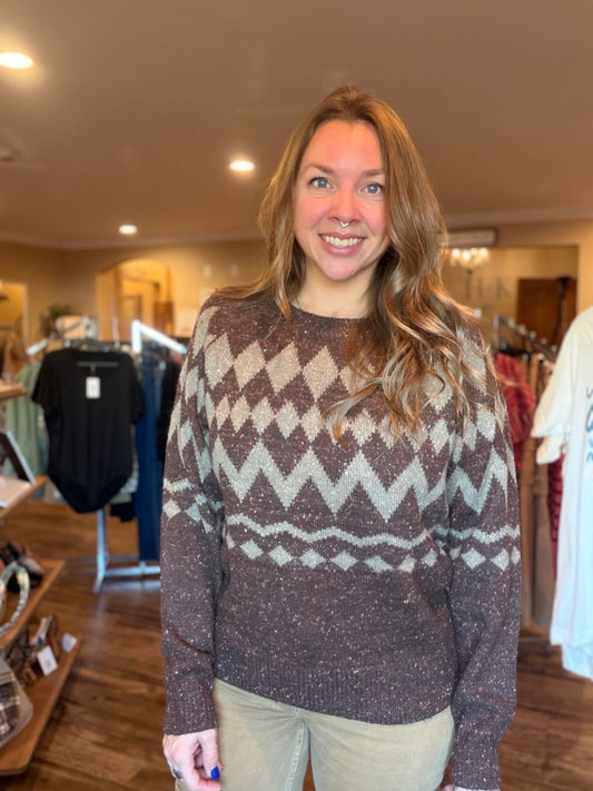 Chocolate Confetti Sweater