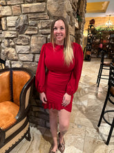 Classy Red Cocktail Dress