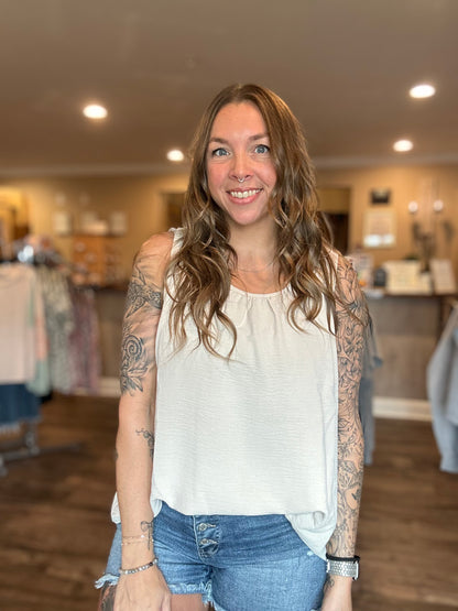 Neutral Scoop Neck Tank