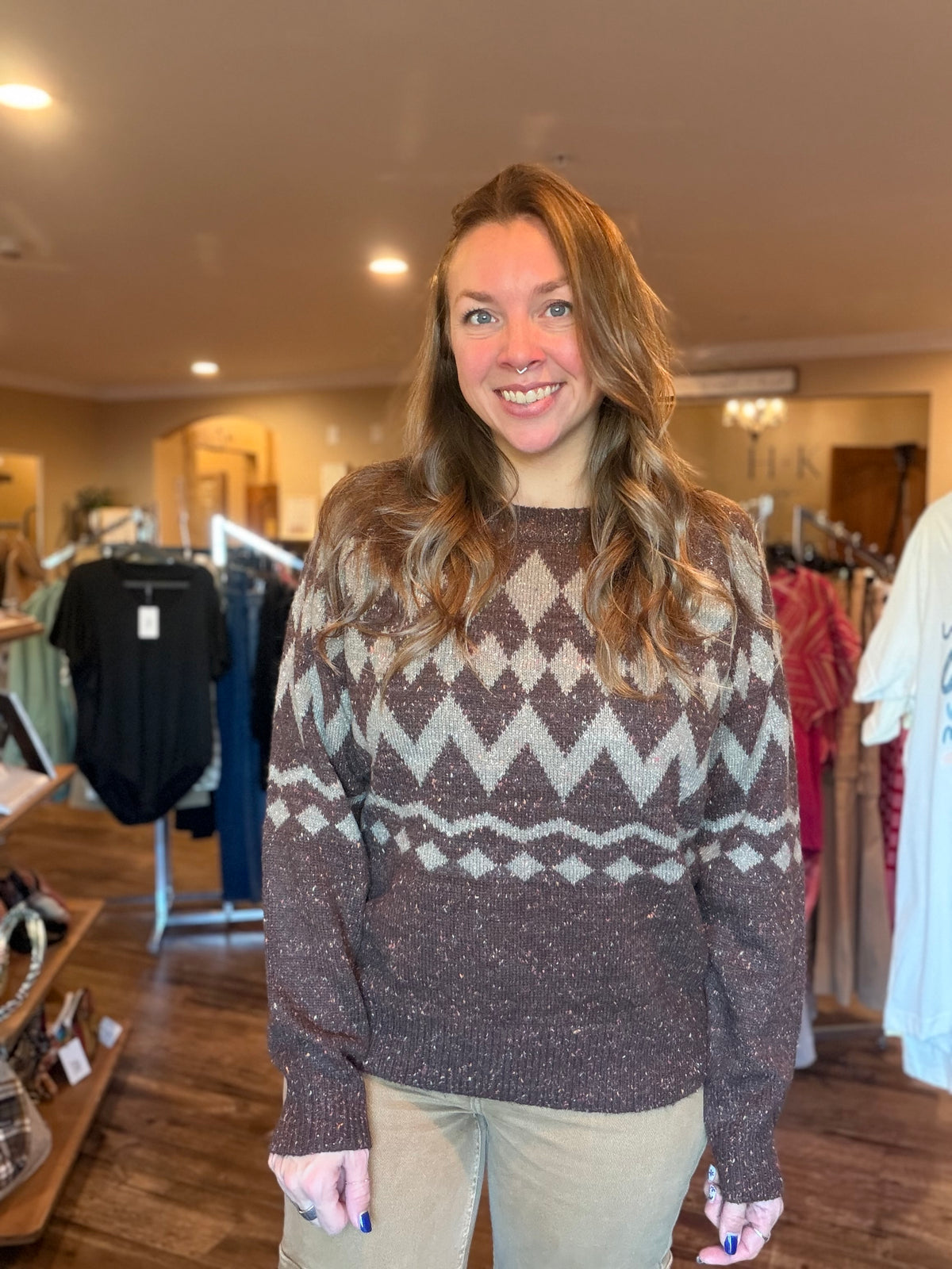 Chocolate Confetti Sweater