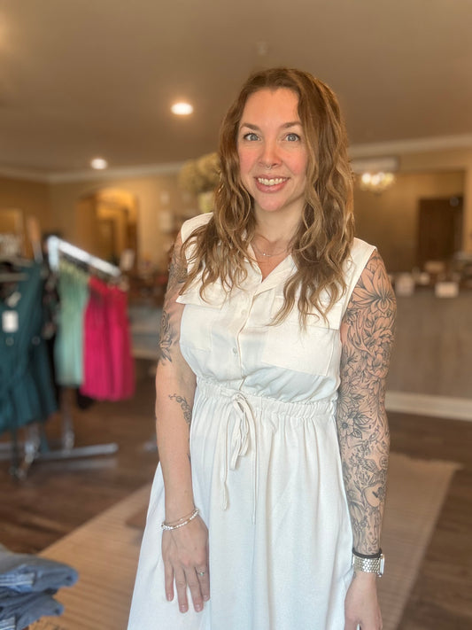 Rachel Button Down Midi Dress