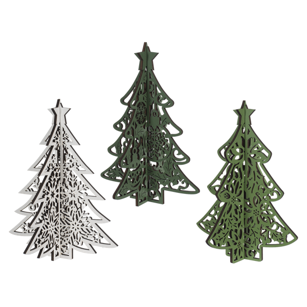 Lasercut Christmas Trees