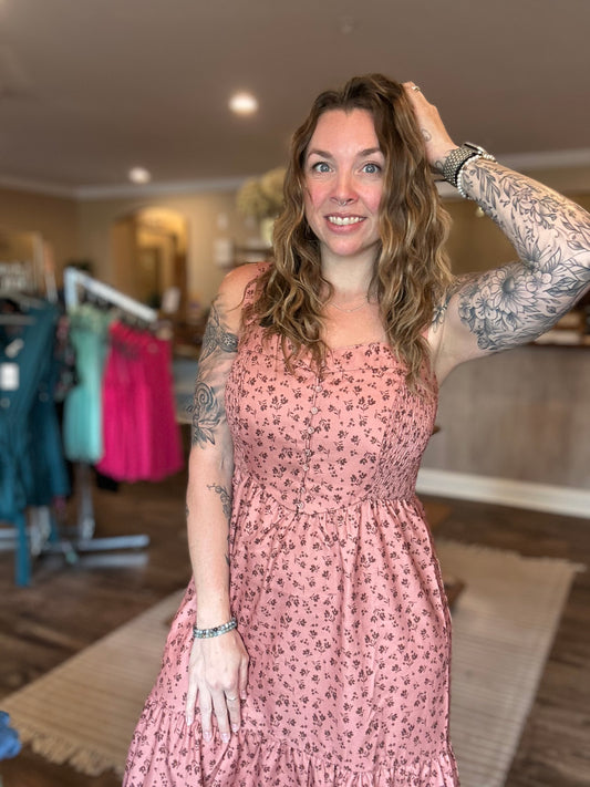Monica Tiered Floral Dress