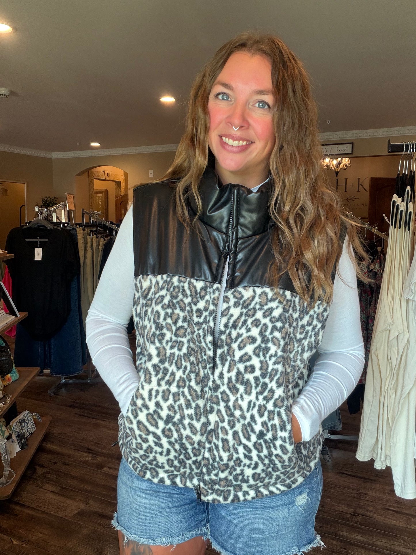 Leopard Vest