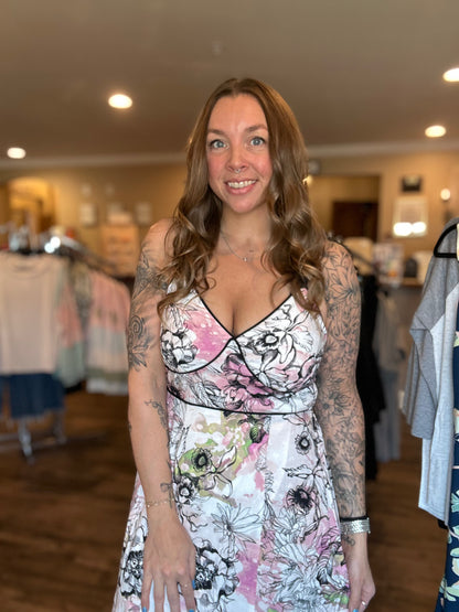 Pastel Floral Maxi Dress