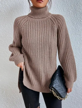 Perfect Taupe Waffle Knit Sweater *ALL SALES FINAL*
