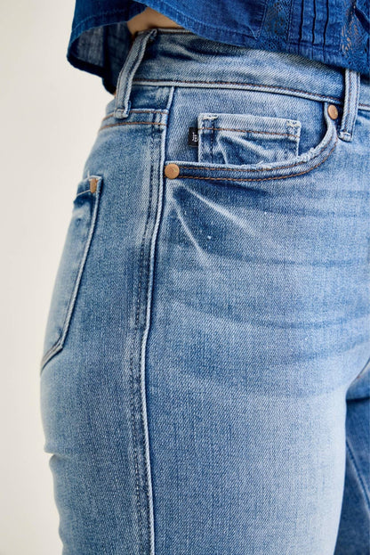 HW Tummy Control Contrast Wash Straight