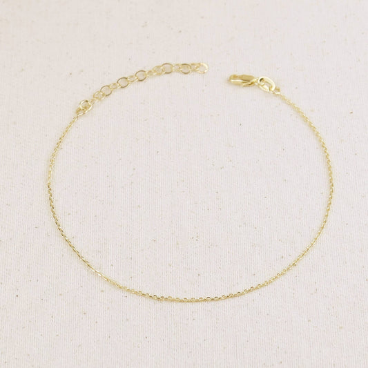 0.9mm Link Chain Anklet