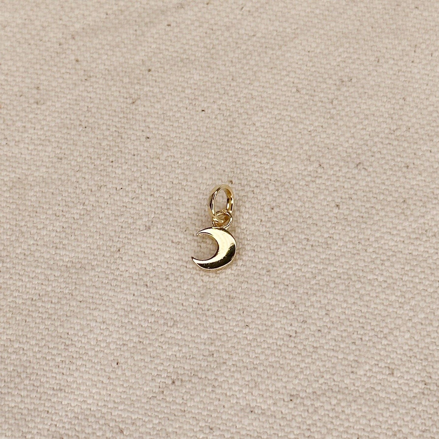 Mini Crescent Moon & 14" + extender 14" box chain