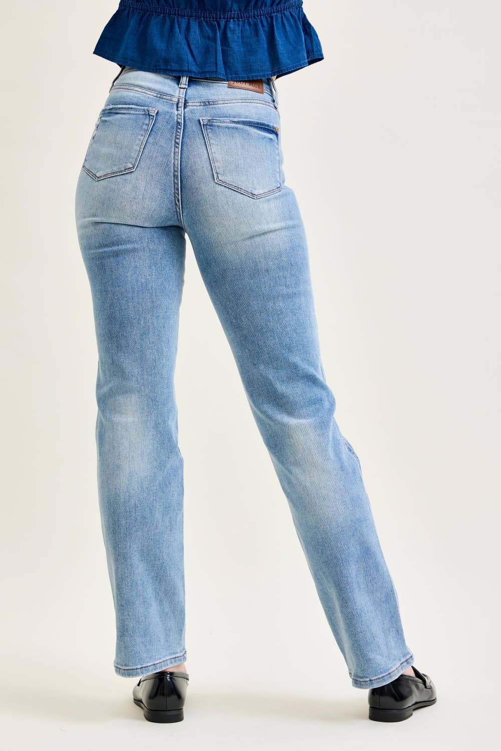 HW Tummy Control Contrast Wash Straight