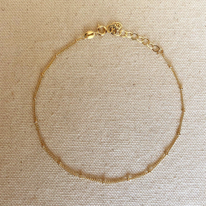 18k Gold Filled Satellite Chain Anklet