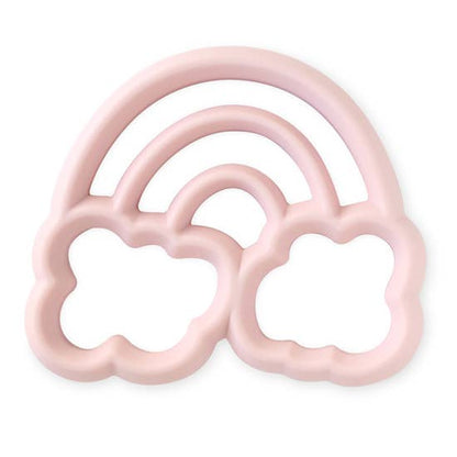 Light Pink Rainbow - Sore gums are no match for the Itzy Ritzy Silicone Teether! Itzy Ritzy teethers are safe on baby’s gums, and the open design makes them easy for small hands to grasp.  These teethers are made of non-toxic food grade silicone and have texture on one side to massage sore gums and provide relief to emerging teeth. The texture also helps your baby discover and explore new senses, so go ahead and chew on this