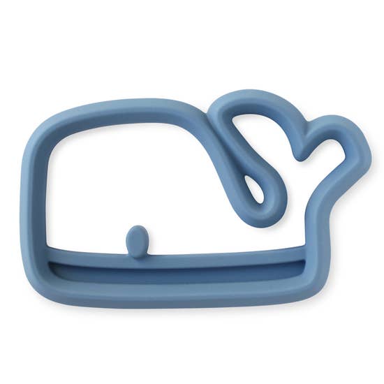 Blue Whale - Sore gums are no match for the Itzy Ritzy Silicone Teether! Itzy Ritzy teethers are safe on baby’s gums, and the open design makes them easy for small hands to grasp.  These teethers are made of non-toxic food grade silicone and have texture on one side to massage sore gums and provide relief to emerging teeth. The texture also helps your baby discover and explore new senses, so go ahead and chew on this