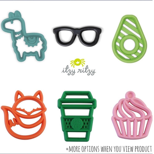 Itzy Ritzy Silicone Teether - Multi Pack - Sore gums are no match for the Itzy Ritzy Silicone Teether! Itzy Ritzy teethers are safe on baby’s gums, and the open design makes them easy for small hands to grasp.  These teethers are made of non-toxic food grade silicone and have texture on one side to massage sore gums and provide relief to emerging teeth. The texture also helps your baby discover and explore new senses, so go ahead and chew on this